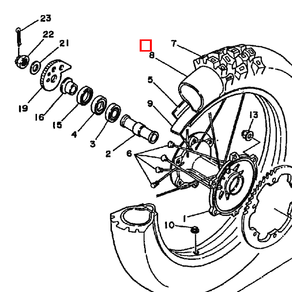 Schlauch (120/90-18 M/C) / (110-140/80-100-18 M/C)
