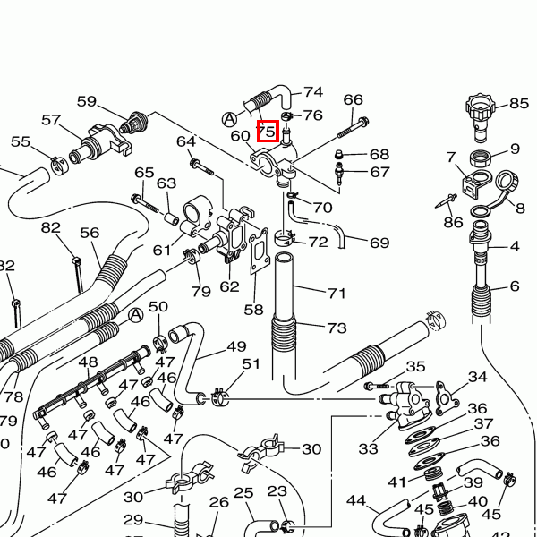 Schlauch mit Feder (L1150)