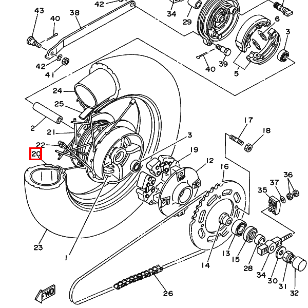 Felge (MT2,75-15 M/C)