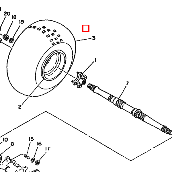 Reifen AT22X10-8 DUN KT988