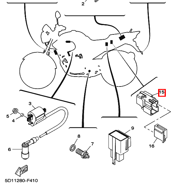 Relais Komplett (5D1-00)