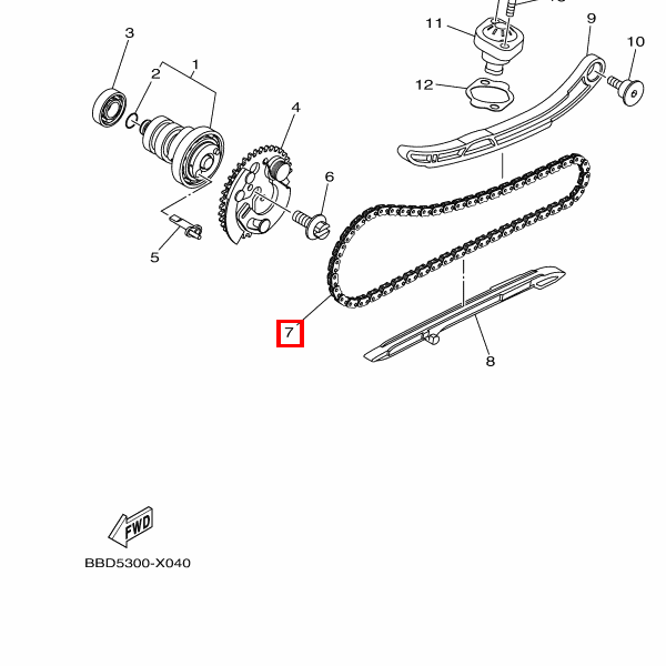 Kette (DID SCR-0404 SV)