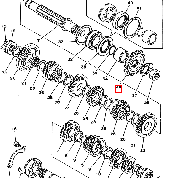 Kettenrad, Antrieb 14Z (1KT1746140)