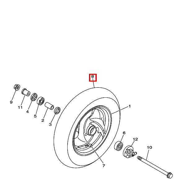 Reifen 100/90-10 C-922 56J TL