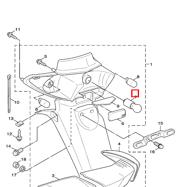 Glühlampe (12V-21/5W)