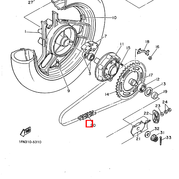 Kette (RK50HM0-110L)