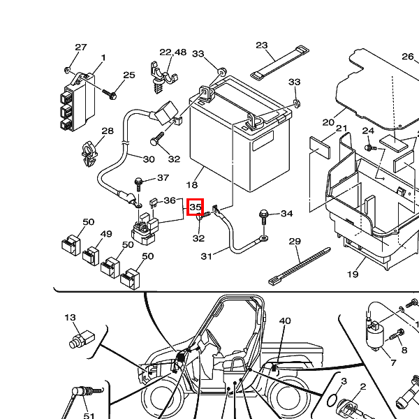 Anlassrelais Komplett (2768112-A)