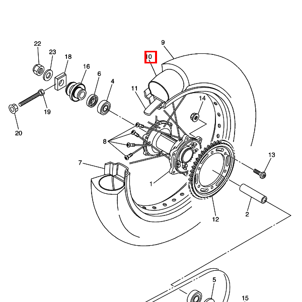 Schlauch (140A160/70D-R17 M/C TR-4) Bridgestone
