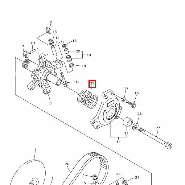 Druckfeder UR (GO-BL-GO)