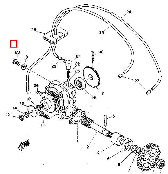 Dichtung, Belüftungsschraube
