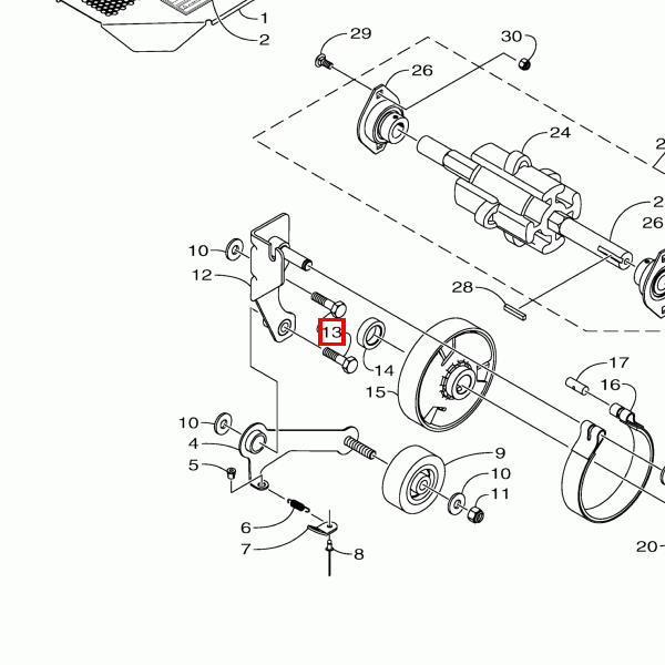 Schraube, Kappe-HH 5/16-24