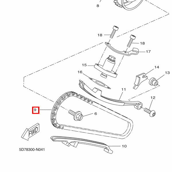 Kette (DID SCR-0404 SV)