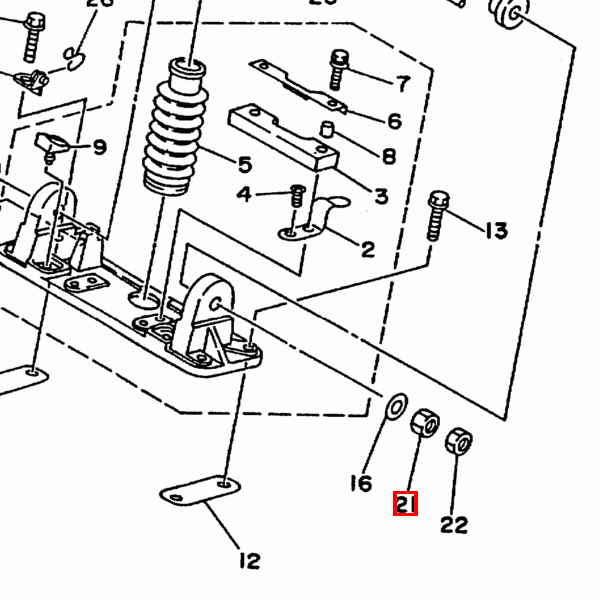 Sechskantmutter (98880-14100-00)