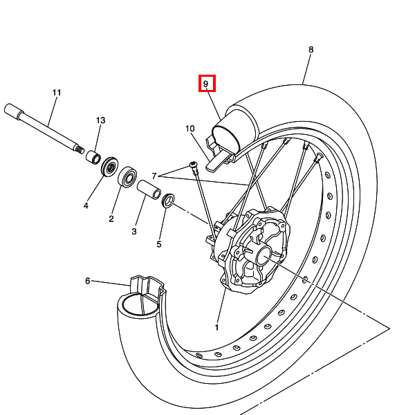Schlauch (110/70R17 M/C TR-4) Bridgestone
