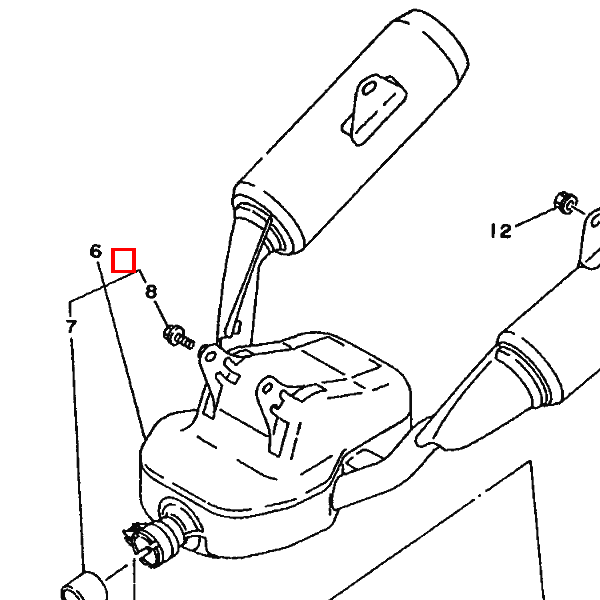 Schraube (71X) mit Unterlegscheibe (95026-08025-00)