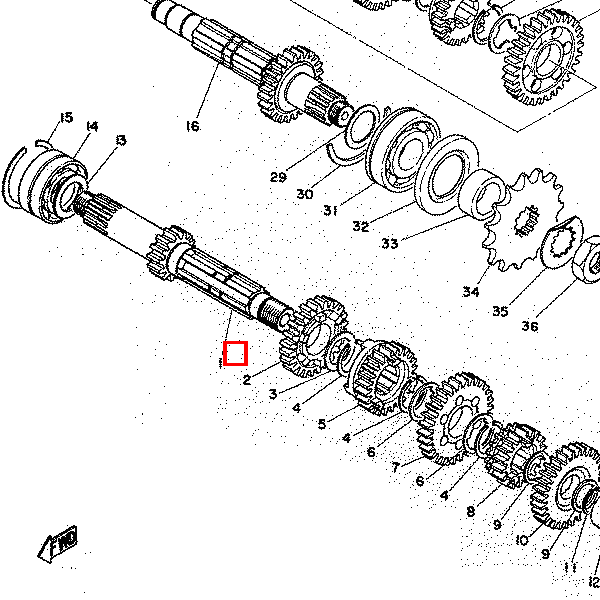 Scheibe, Zahnradhalter 2