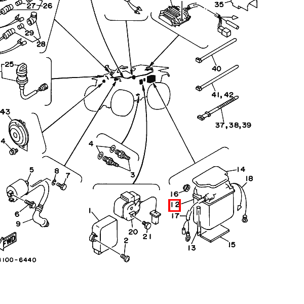 Batterie komplett (GS CB14A-A2)