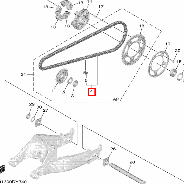 Kette (DID 525VZ-114LL)