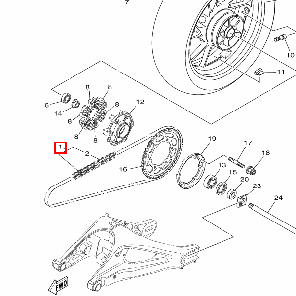 Kette (DID 525V10-110LL)