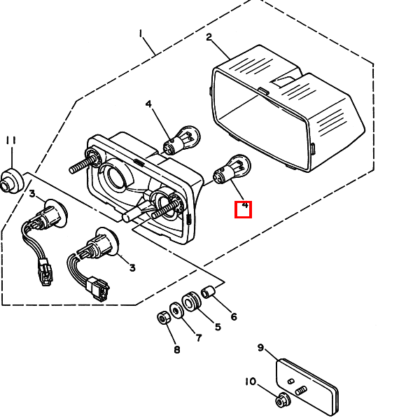 Glühbirne (12V-23/8W)