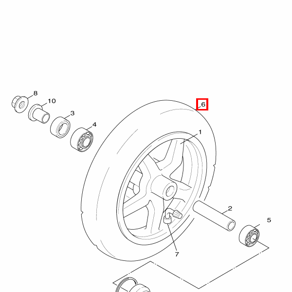 Reifen (110/70-12 C922N 47L)
