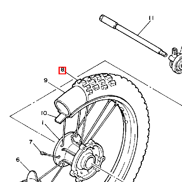 Reifen 90/90-21 M2EA TT Inoue