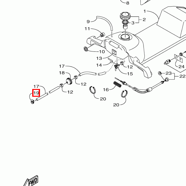 Schelle, Schlauch #4 (6202)
