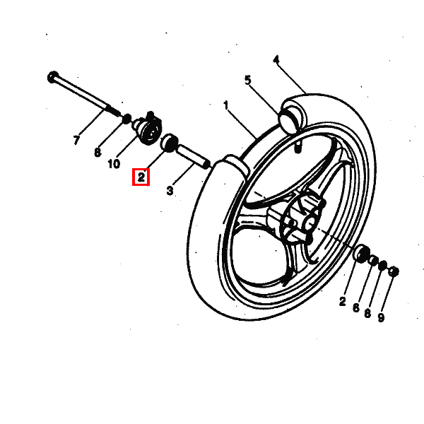 Abtriebskettenrad / Lager 12-32-10 (19Z)