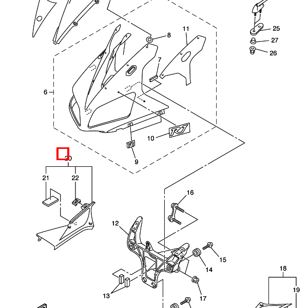 Blende Konsole 2 MBL2