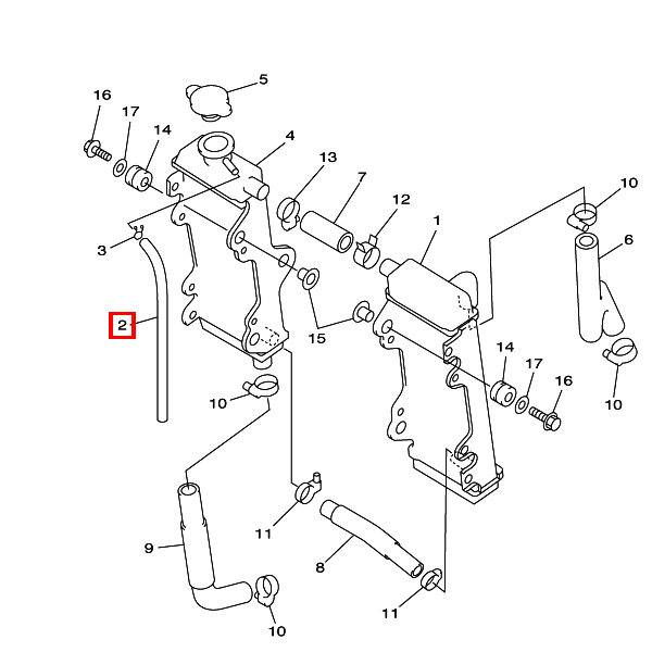 Schlauch, flexibel (90446-09079)
