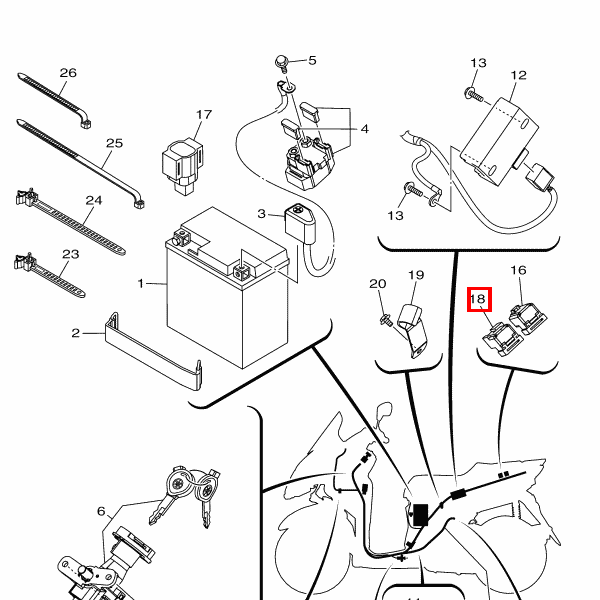 Relais Komplett (8DM-11)