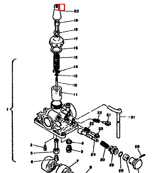 Seilzug-Einstellschraube