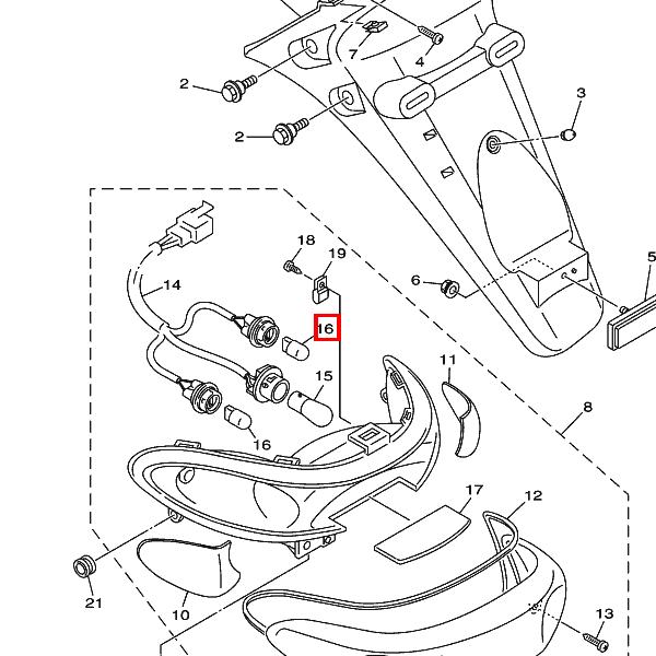 Glühlampe Blinker (12V-16W)