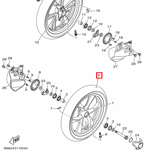 Reifen 90/80-14 M/C 43P IRC