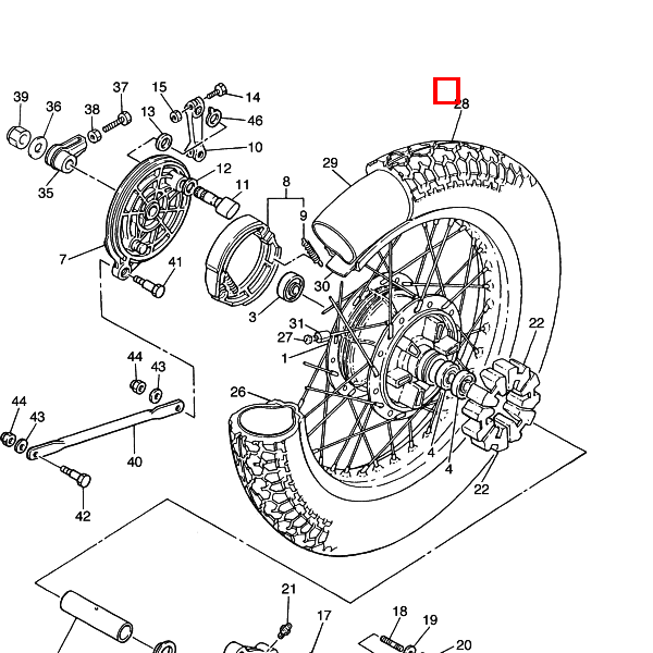 Reifen (110/90-18 M/C 61S BT45R) Bridgestone