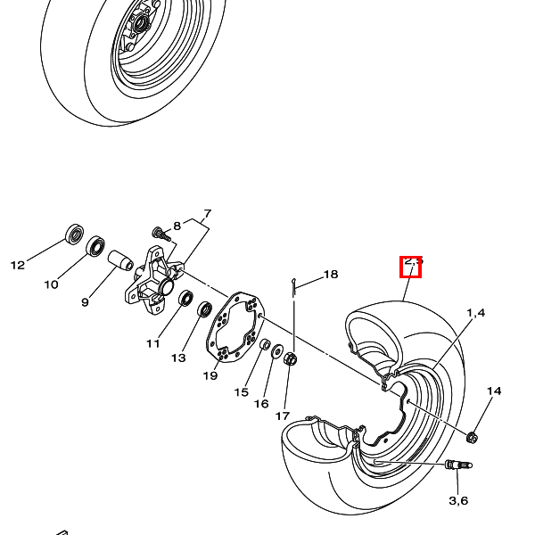 Reifen (AT20X7-10 DI-K KT201 T/L N) DUNLOP