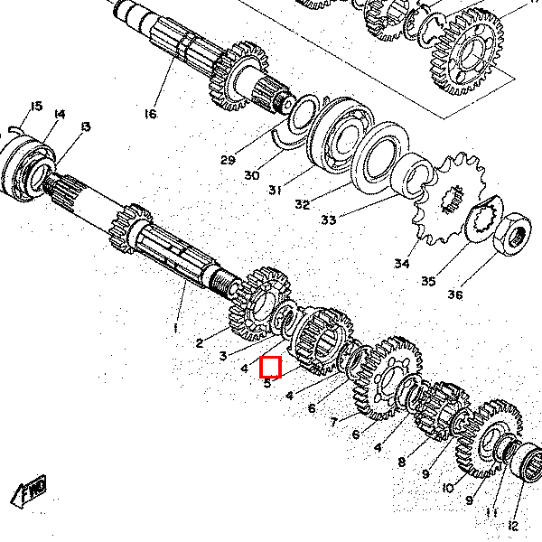 Scheibe, Zahnradhalter 1