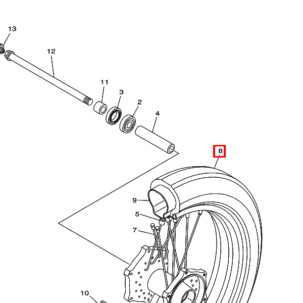 Reifen (110/90-18 61S DUN K5) Dunlop