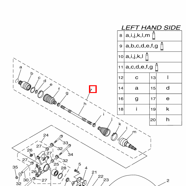 Antriebswelle hinten komplett