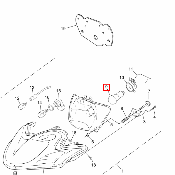 Glühlampe 12V-25/25W