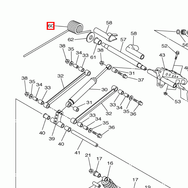Hintere Feder 2 (K=3000NMM/Grad)