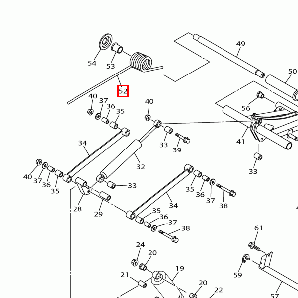 Feder, hinten 1 (K=2800Nmm/Grad)