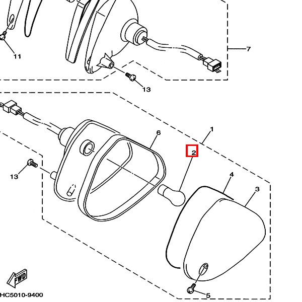Glühbirne (12V-21/5W)