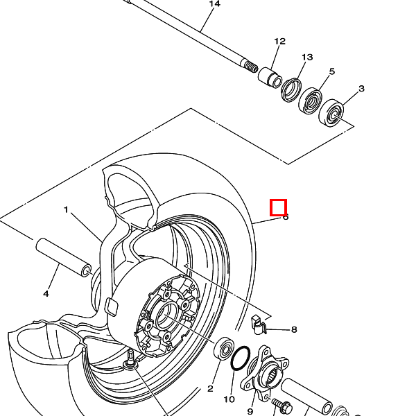 Reifen (150/70-14 M/C 66S)