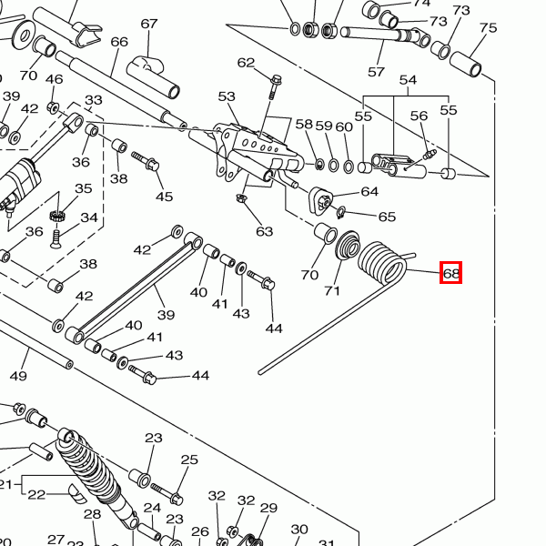 Feder hinten 1 (K=1400NMM/GRAD) AP