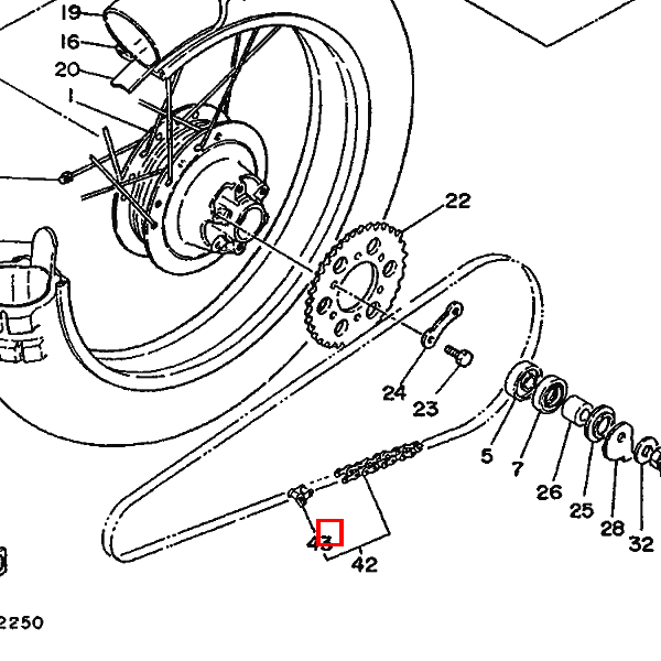 Kette 428-110L (94524-28114)
