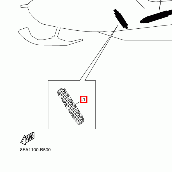 Druckfeder (K=13-23N/NM)