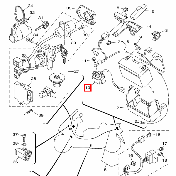 Starterrelais Einheit (RC19-090A)