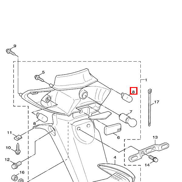 Glühlampe, Blinker (12V-16W)