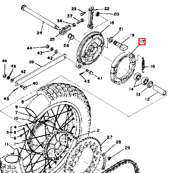 Bremsbackensatz (1W4-25330-00)